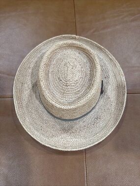 Dorfman Pacific Raffia Straw Golf Hat Men’s L/XL Natural Wide Brim Sun Hat